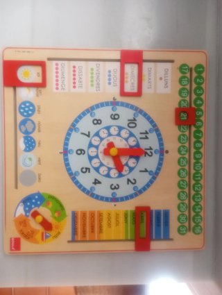 Calendario de madera educativo Goula (CATALÀ)
