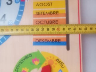 Calendario de madera educativo Goula (CATALÀ)