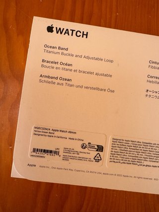 Correa Apple Watch Ultra Original Amarilla