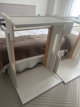 2 Camas Extensibles BUSUNGE IKEA Blancas + Colchón