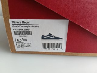 Zapatillas Vans Azul Marino y Blanco