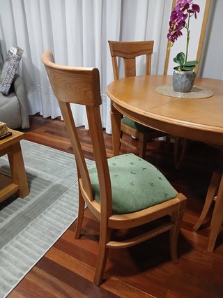 Mesa Comedor Extensible Castaño
