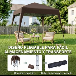 Carpa Plegable Marrón
