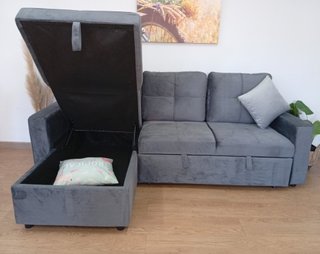 Sofá Cama PAU. Chaiselong, Arcón. Cómodo. ¡OFERTA!