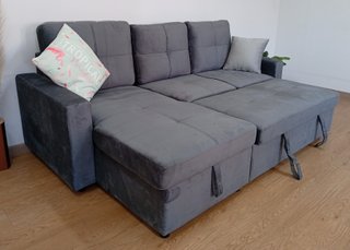 Sofá Cama PAU. Chaiselong, Arcón. Cómodo. ¡OFERTA!