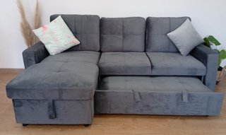 Sofá Cama PAU. Chaiselong, Arcón. Cómodo. ¡OFERTA!