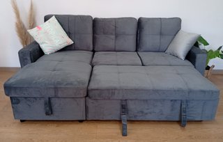 Sofá Cama PAU. Chaiselong, Arcón. Cómodo. ¡OFERTA!