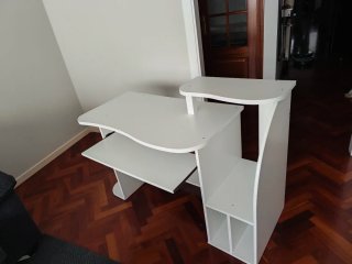 Escritorio blanco lacado