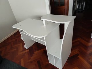 Escritorio blanco lacado