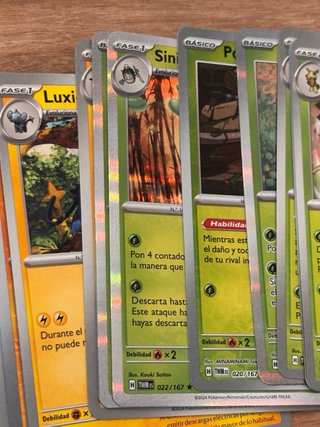 Lote Cartas Pokémon Mascarada Crepuscular