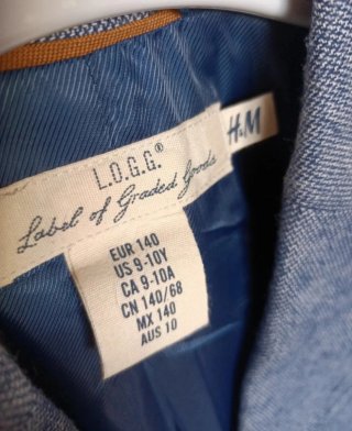 Giacca Americana bambino blu