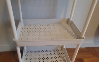 Carrito Auxiliar 3 Niveles Blanco