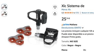 Pedali strada XLC. Look Keo