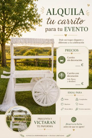 Carrito para candy bar