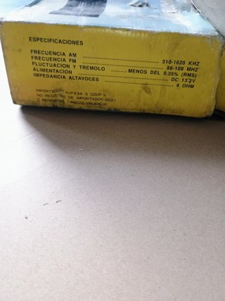 Radió cassette automóvil