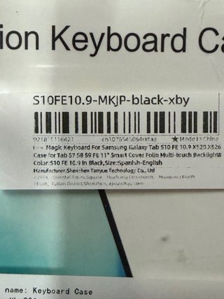 Funda Teclado Magnética para samsung tab S10