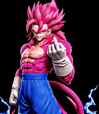Figura Resina Vegeto SSJ4 Dragon Ball