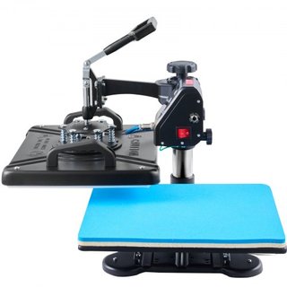 Prensa Térmica 30.5x38.1 cm 10 En 1 Prensa Térmica 1000W Máquina de Prensa Térmica con Rotación de 360° y Movimiento Lateral Negra 10 En 1 Máquina de Sublimación para Camisetas Calentamiento de Do...