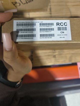 Teclado y ratón inalámbrico blanco