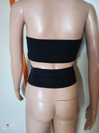 Top donna con lacci e cut-out
