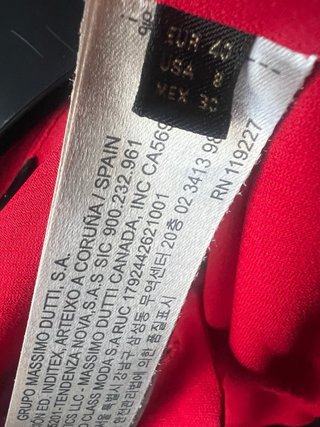 Blusa Massimo Dutti Roja