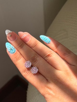 Orecchini Argento 925 Fiori Rosa
