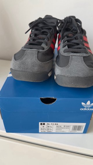 Zapatillas Adidas SL 72 Negras y Rojas