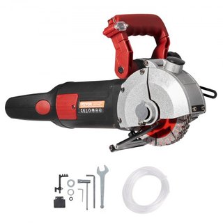 Tagliatrice da Muro, Macchina da Taglio da Muro con Profondità di Taglio 34 mm, Macchina da Taglio Scanalature da Muro 2500W, Macchina Scanalatrice da Muro 38 mm di Larghezza, Con 5 Lame da 11...