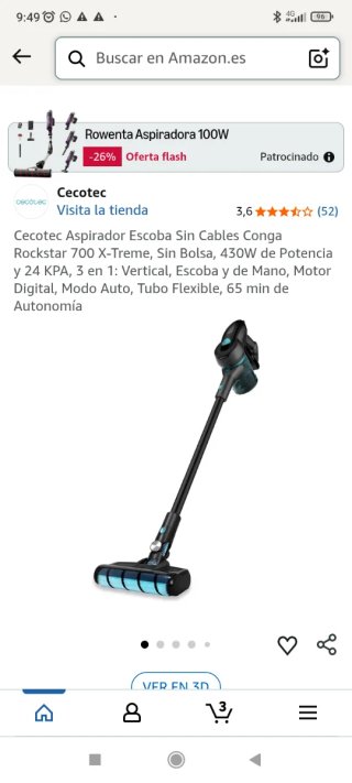 Aspirador Cecotec Conga Rockstar 700