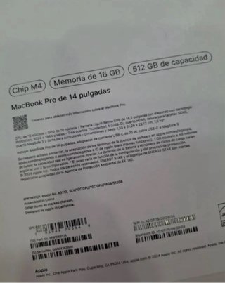 MacBook Pro 14 M4 2025 Plata