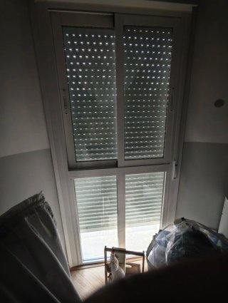 Lote de 5 Ventanas aluminio blanco doble cristal