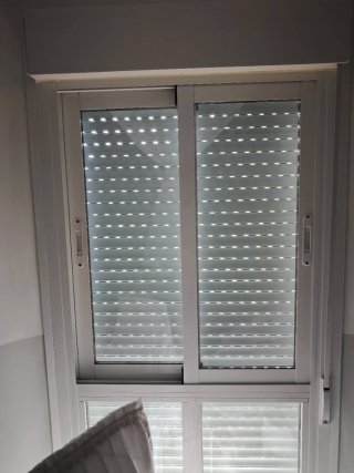 Lote de 5 Ventanas aluminio blanco doble cristal