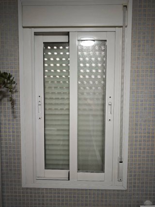 Lote de 5 Ventanas aluminio blanco doble cristal