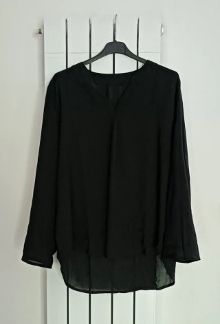 Camicia nera manica lunga