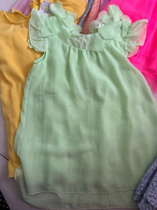 Lotto 6 vestitini bimba 3/4 anni
