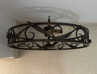 Lámpara Techo Hierro Forjado Vintage