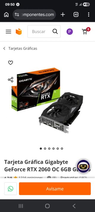 Gigabyte RTX 2060 OC 6GB Rota