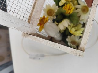 Lámpara Decorativa Madera y Metal