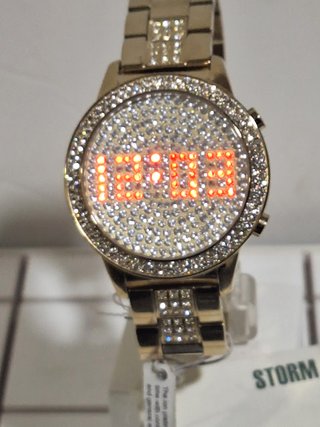 Reloj STORM Omni LED Chapado Oro 21k. Nuevo