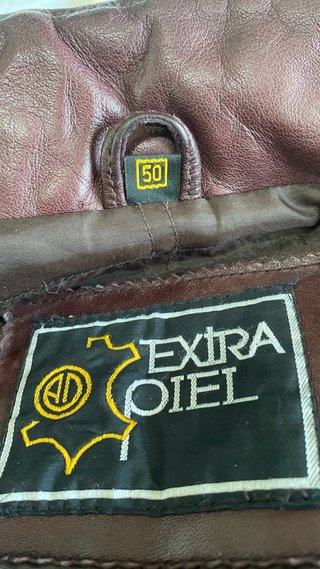 Cazadora Piel Hombre burdeos