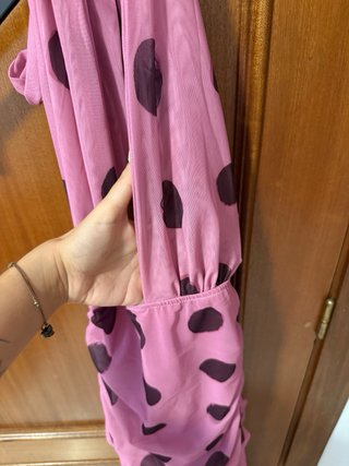 Vestido largo lunares Shein Talla S
