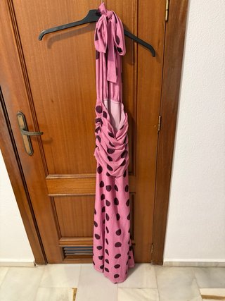 Vestido largo lunares Shein Talla S