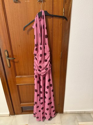 Vestido largo lunares Shein Talla S