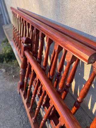 BARANDA, BARANDILLA, BALUSTRADA,  MADERA TORNEADA