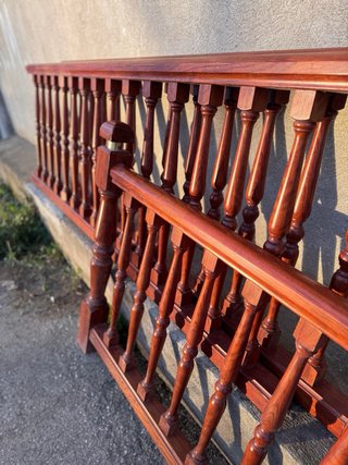 BARANDA, BARANDILLA, BALUSTRADA,  MADERA TORNEADA