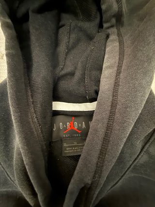 Sudadera Jordan Negra con Logo