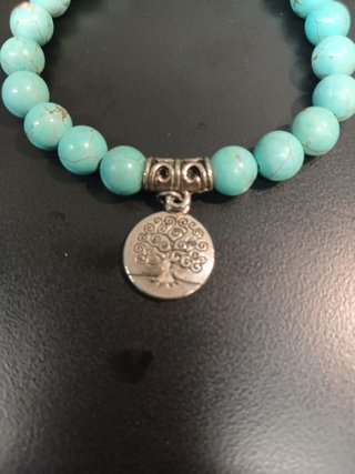 Braccialetto con perle di turchese