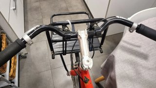 Bici Fixie Roja con componentes Shimano