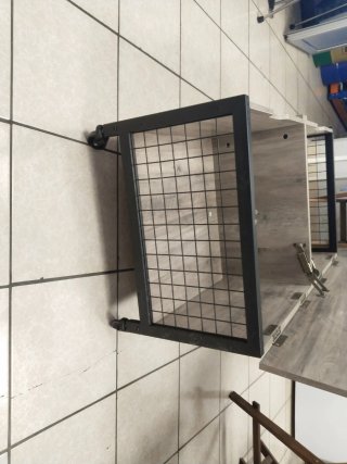 Mesa Centro Baúl Madera y Metal