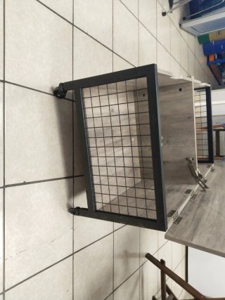 Mesa Centro Baúl Madera y Metal